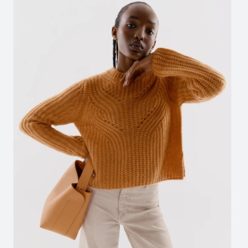 CUYANA Alpaca Wool Crewneck Sweater